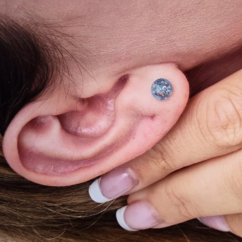NOGU Mini Indigo Firefly Sterling Silver Earrings